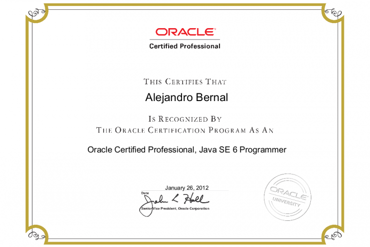 Oracle : JAVA SE 6