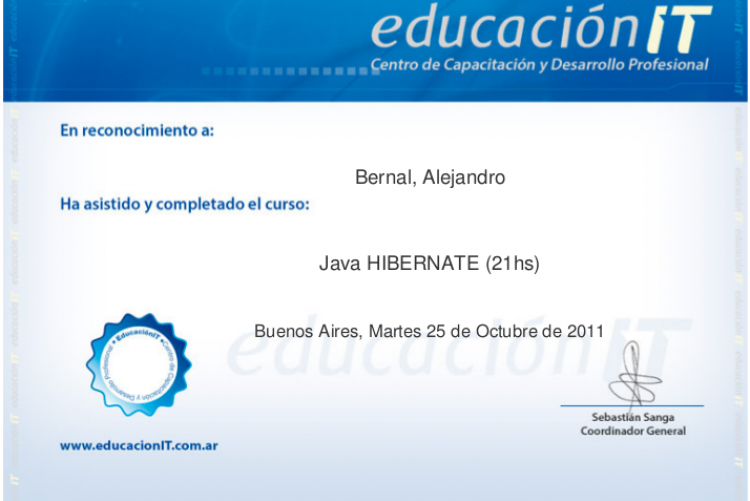 EducacionIT : Java Hibernate