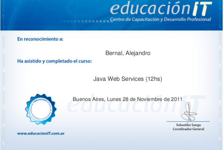 EducacionIT : Java Web Services